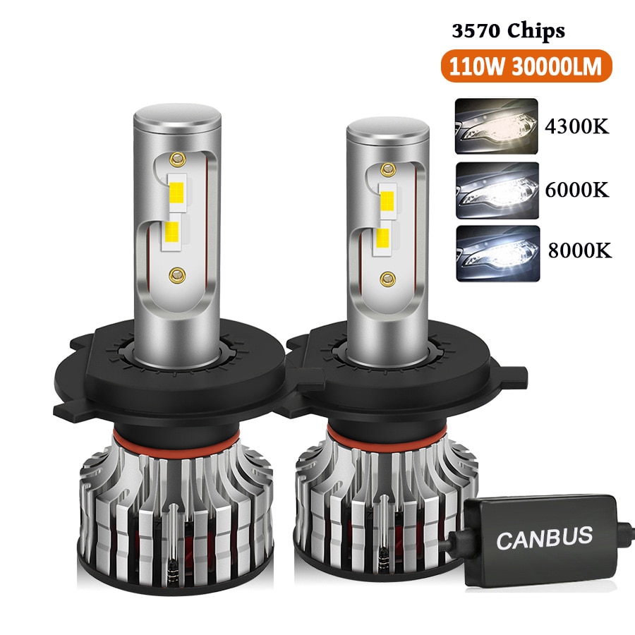 110W 30000LM H4 LED H7 Canbus H1 H8 H9 H11 9005 HB3 9..